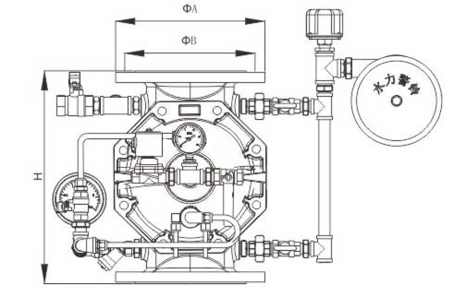 雨淋报警阀（法兰）(图1)